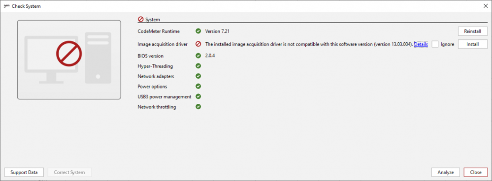 7.GOM Maintainence Tool -Check System Snapshot.PNG