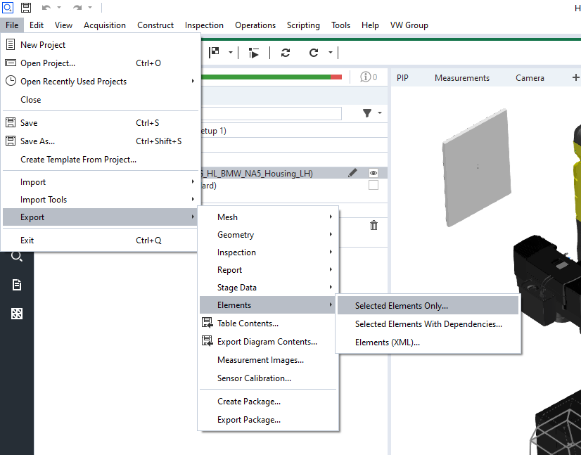 Exporting 3D model - Import & Export - ZEISS Qualityforum